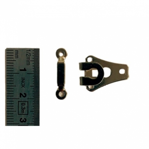 10 Paia Di Ganci Invisibili Per Pantaloni, Fermagli Per Cucito E Riparazione, 2 Colori (Argento E Pistola) Per Gonne E Vestiti