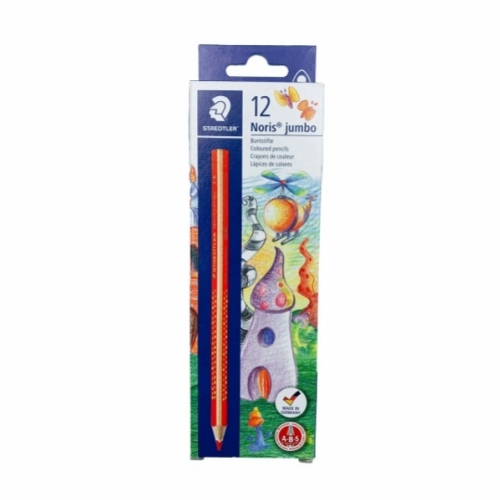 12 Matite colorate per tessuti Noris Jumbo