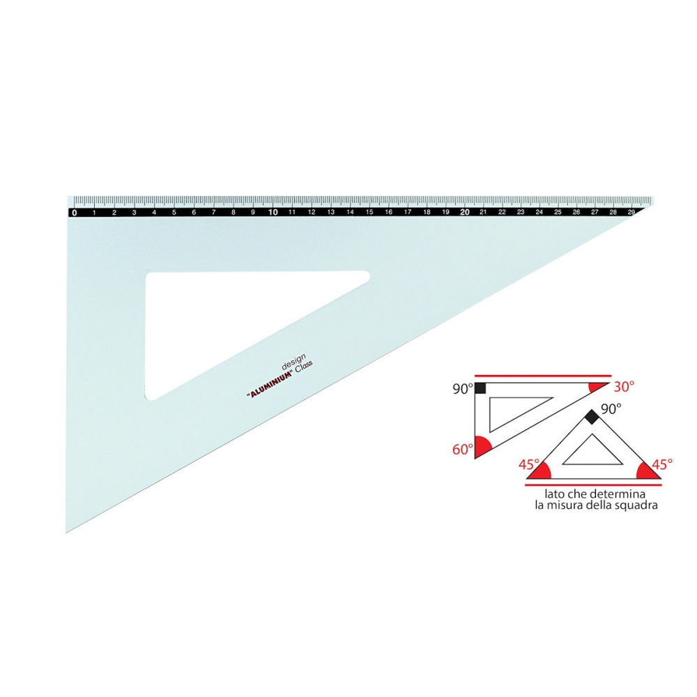 SQUADRE DA DISEGNO IN ALLUMINIO - Disegno e misurazione